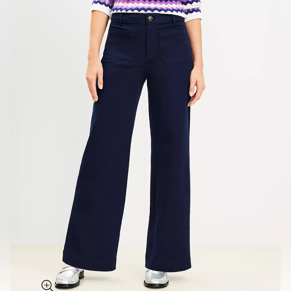 LOFT 3 pair wide leg Palmer Pant in Curduroy size 14